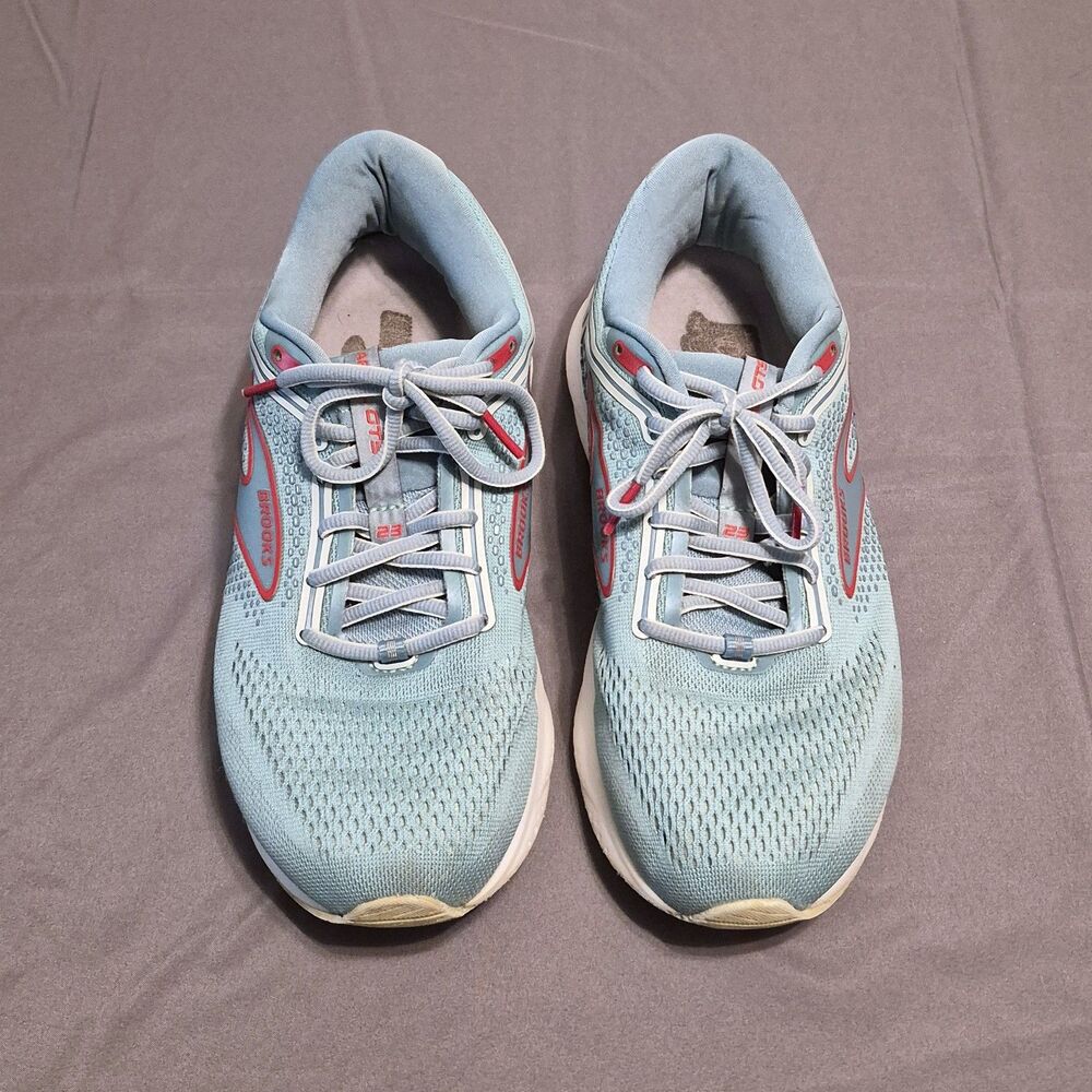 Brooks Ariel GTS 23 Women Size 9 Wide Blue Running Shoes Sneakers 1203901D496